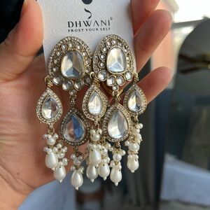 Gold and Silver Statement Earrings